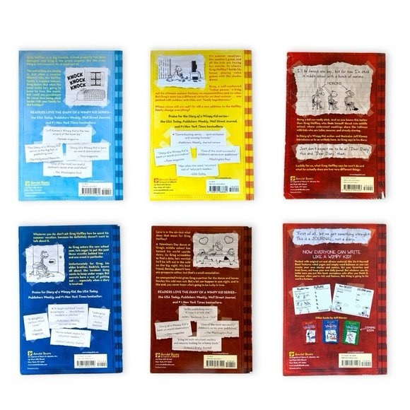 Diary Of A Wimpy Kid - 6-Pack - Paperback- J. Kinney - Picture 1 of 7